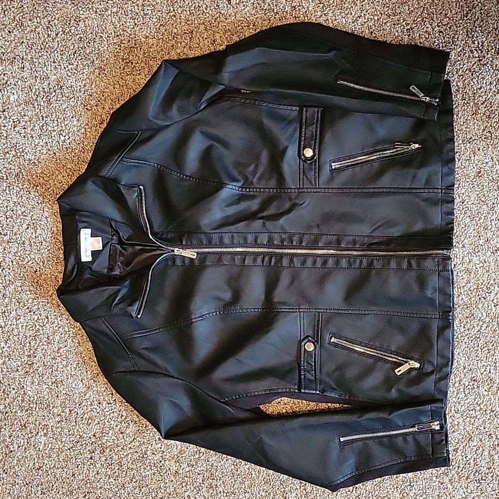Christopher and Banks Faux Leather Jacket